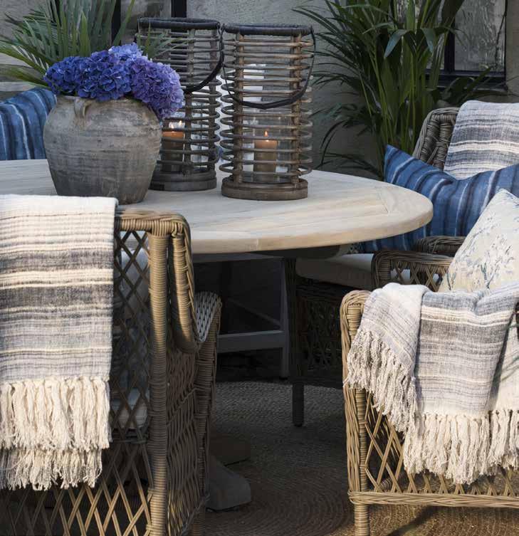 All Weather Wicker Elegant seating for outdoor entertaining Classic wicker style furniture, created on a rustproof powder coated aluminium frame, using handwoven polyethylene weave
