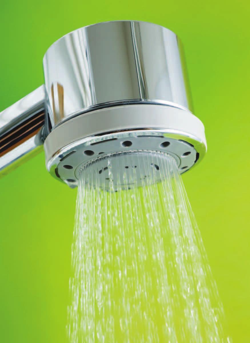 Cut the flow and reduce the cost of your shower Some power showers will actually use more water and energy in five minutes than it would take to fill a bath.