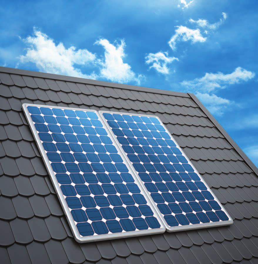 Solar photovoltaic (PV) panels PV panels use daylight to generate electricity.