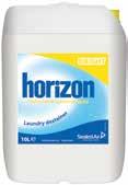 Horizon Bright Destainer Stabilised bleach which is effective in low to medium wash temperatures Provides effective laundry