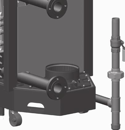 External manual gas valve Union Boiler gas connection Drip