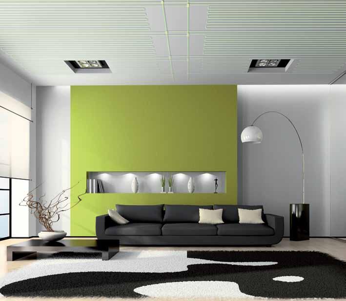 Ceiling / Wall Heating and Cooling Comfort without air draughts. With b!