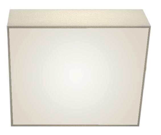 Base: W300, D200, H250 Shade: W500, D250, H225 Overall Height 1550 Ceiling Light Shade