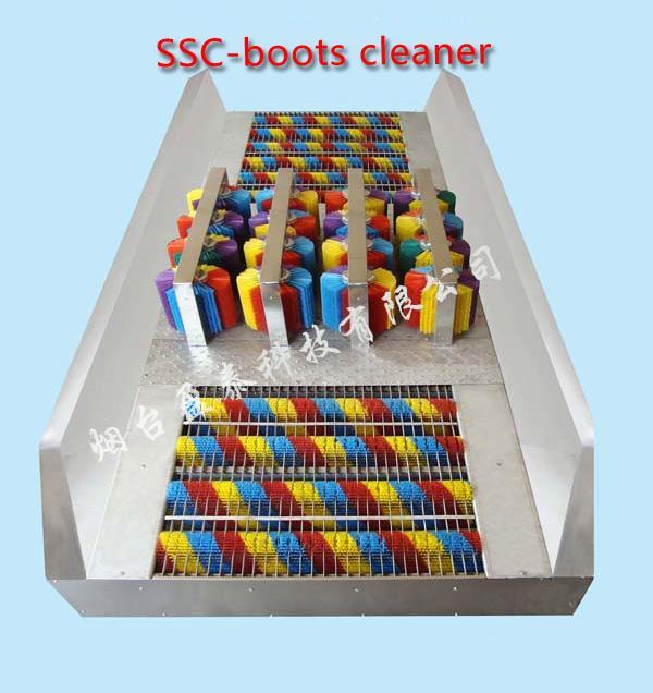 (3) Automatic boots cleaner Technical Parameters: Size: MM Power: (w) Speed/min motor Voltage FOB Price 3000X1200X400 (high) 600W 110 220V-50~60Hz