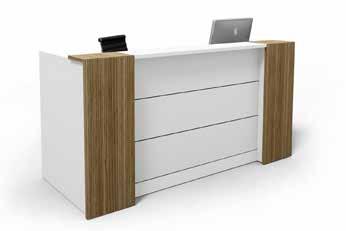 INSPIRED BY SERVICE - DRIVEN BY INNOVATION RECEPTION DESKS APEX LITE RECEPTION DESK Simplified version of the Apex reception counter. Designed with user & visitor comfort in mind.