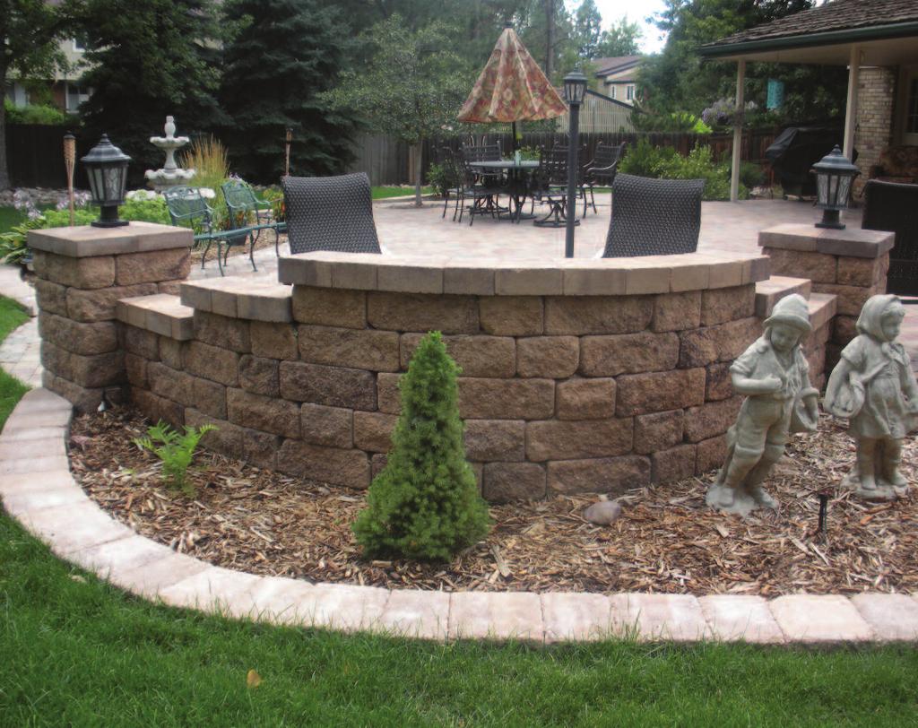 AB OLD COUNTRY COURTYARD RUSTIC WALL Retaining Wall