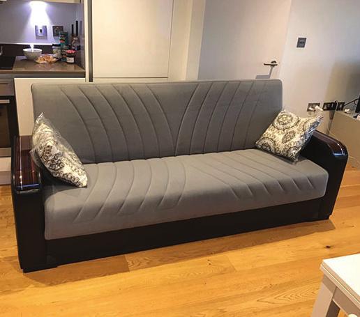 150.00 +VAT 27 Luxfabric Sofa Bed Something to sink into after a long day.