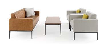 Available in a broad range of upholsteries and finishes.