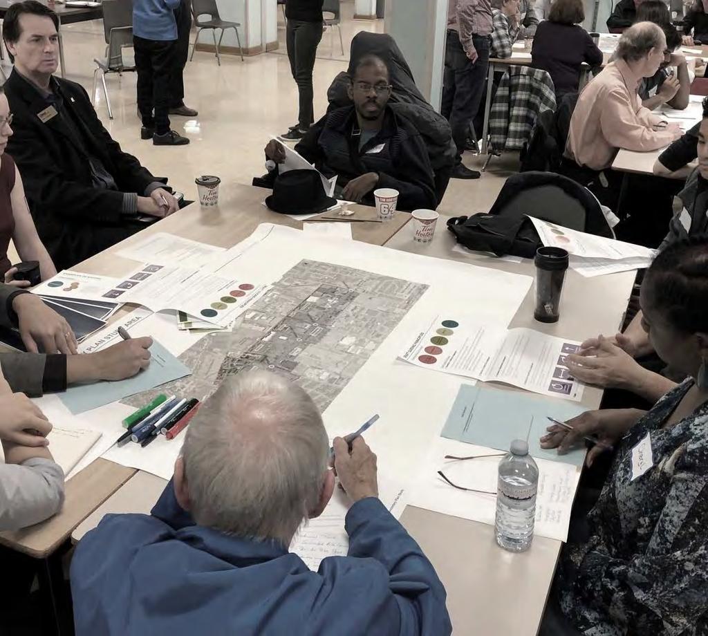 Feedback from Visioning Workshop Connections Break up large blocks into smaller parcels Help cyclists and pedestrians safely access transit and other community facilities Congestion and traffic