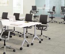 Purpose task chair and stools work together to deliver the perfect combination of planned and