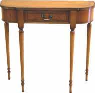 Occasional Furniture Serpentine Hall Table (Height x Width x Depth cm) HALL-3 REGENCY SERPENTINE 1 DRAWER HALL TABLE