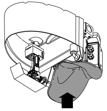 L. Install the Vitreous Shell WARNING: Risk of personal injury. he vitreous shell weighs 35 kg. Use proper lifting technique when handling the vitreous shell. Vitreous L.