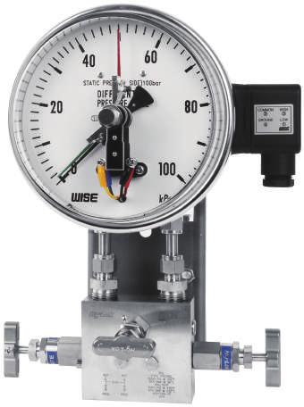 These models are designed to control and alarm for a differential pressure. Nominal diameter 160 mm Accuracy ±1.0% of full scale ±1.