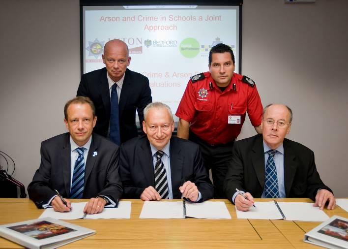 Memorandum of Understanding First MOU was between Bedfordshire & Luton Fire and Rescue Service and Bedfordshire Police was signed in 2009.
