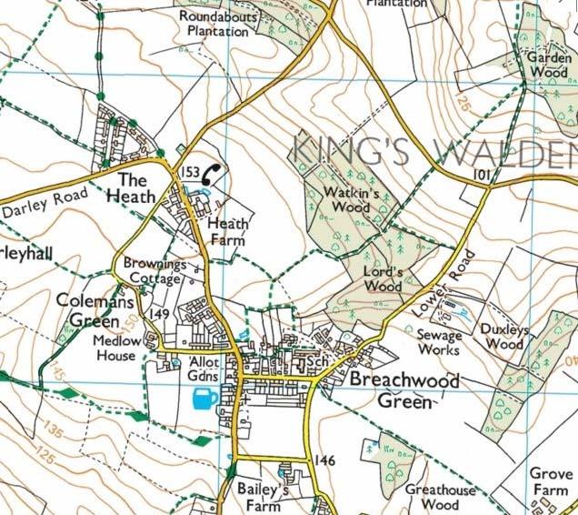 4.4.8 Breachwood Green 2016 Blom. Getmapping plc Table 4.
