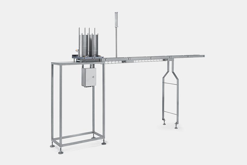 OPTION: Lid destacker LD 127 - Fully automatic lid destacker with stainless steel lid