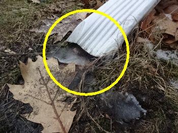 Damaged downspout. Recommend further evaluation for repair or replacement. 9. Fence Condition The downspout drains too close to the home and foundation.