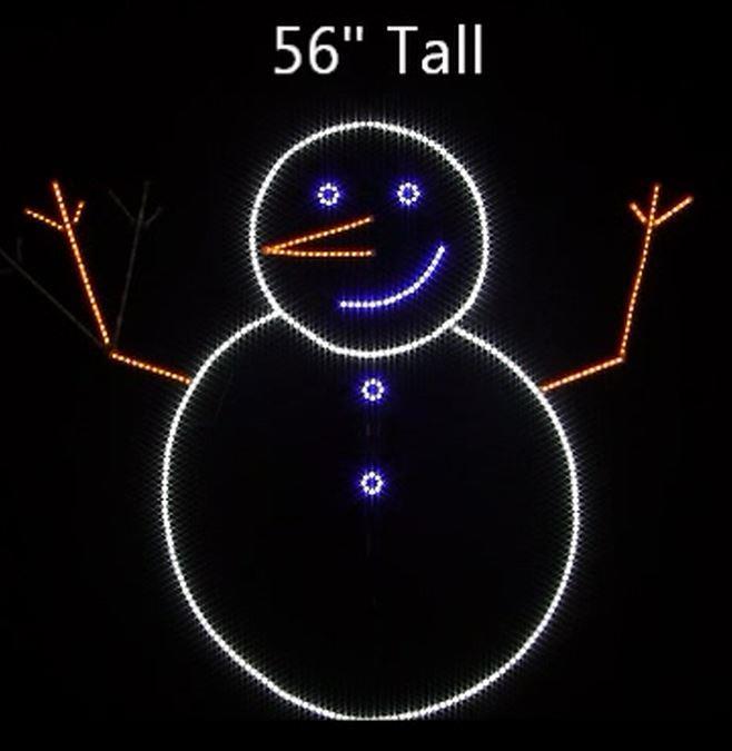 Electronics Waving Lighted Snowman Yard Art Model