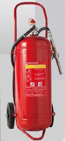 Wheeled Fire Extinguisher Foam Description: The perfect fire protection equipment for use on sites, warehouses and in larger industrial sites Wheeled fire extinguisher are study and robust.