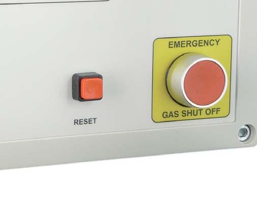 the Merlin FAB1. The fascia mounted emergency stop can be combined with remote emergency terminals to fully cover emergency procedures and as such fulfil all required guidelines and legislations.