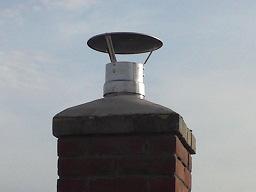 9) Cut the liner at the top of the chimney stack leaving about 140mm above the Top plate.