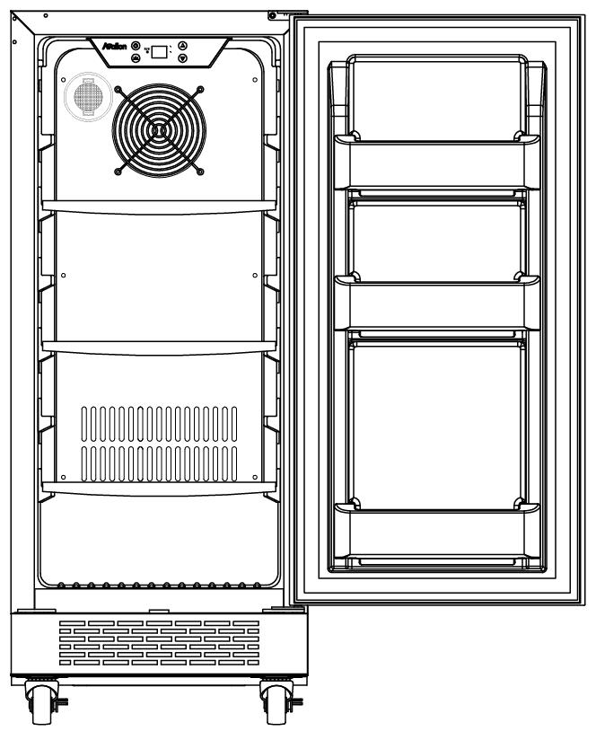 Parts Identification Internal Fan Shelf Rack Carbon Filter Control Panel Front Vent Casters Internal Fan This is