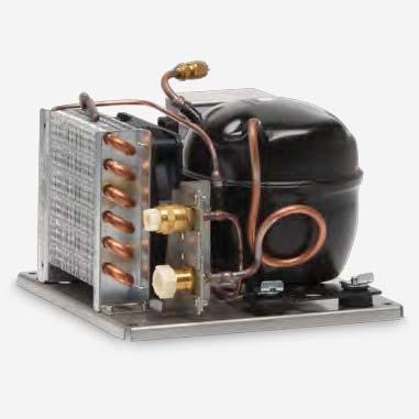 130 litres) and for use in cool waters Equipped with a power-regulated compressor Two air-cooled units of different body shapes Three evaporator types each designed to precisely match the compressor