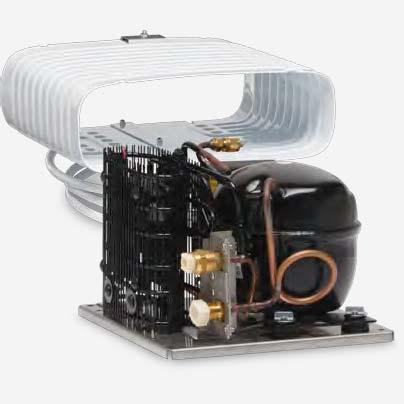 CLIMATE FOOD & BEVERAGE HYGIENE & SANITATION POWER & CONTROL PACKAGE 1 PACKAGE 2 DOMETIC CU-55 + VD-01 Complete cooling system with L-evaporator for max.