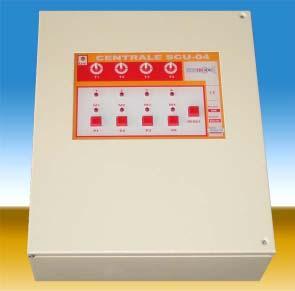 INFORMAZIONI TECNICHE Spark Detector Control Unit SCU-04 FEATURES suitable to control four EV395 or SCL01 spark detectors temporized command for 4 output relays for the following functions: command 1