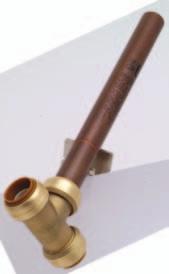 manifold will allow easy incorporation into copper or CPVC systems. Use SharkBite push fittings to install these manifolds anywhere in a plumbing system.