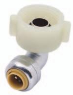 Check Valves Faucet Connector 1/4"X1/2"F 14 NPSM Threads U3525