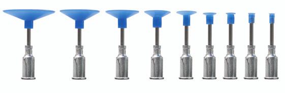 PROBES WITH ULTRA NON-MARKING BLUE PUREACLEAN Vacuum Cups Ultra-non-marking Non-ESD-SAFE PUREACLEAN Bent & Straight Probes With Vacuum Cups The vacuum cup material is PUREACLEAN, a catalytically