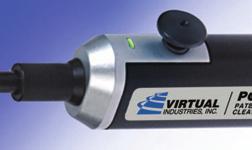 The detachable battery pack (VPWE-150) contains the rear exhaust filter for the entire tool to ensure better than Class l performance. Produces vacuum up to 16 inches of mercury.