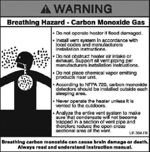 6 combustion air is taken from one of the areas listed, the contaminates must be removed immediately or the intake pipe must be relocated to another area.