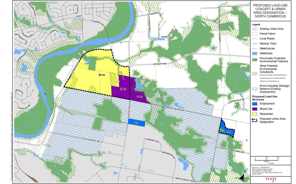 Figure 16: Preferred North Cambridge Land Use Concept and