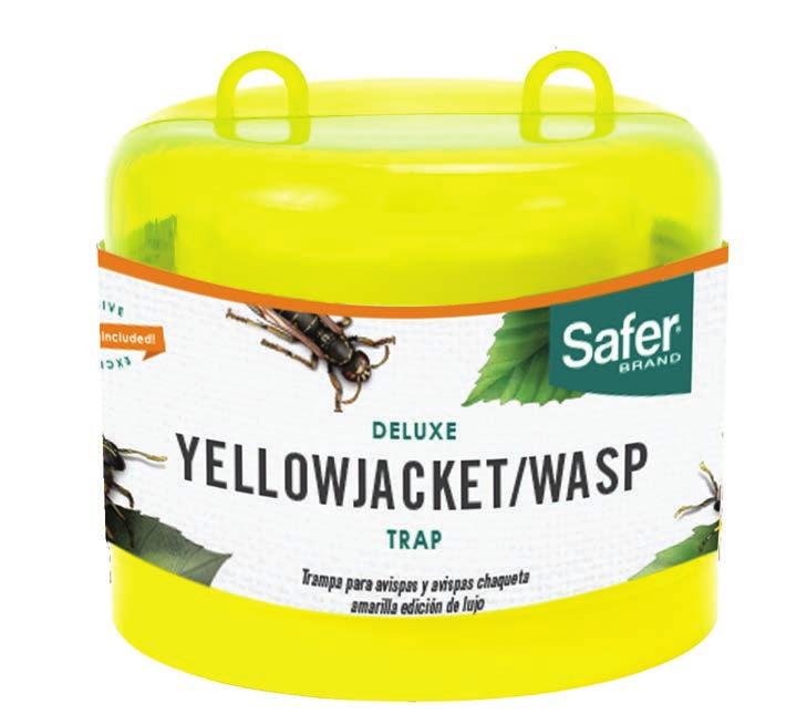 Yellow Jacket Trap The Safer Brand Deluxe Yellow Jacket/Wasp Trap lures yellow jackets inside the trap using a