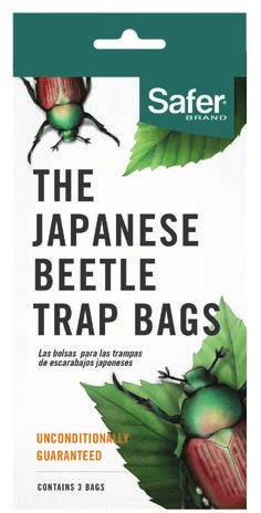 Attracts and traps Japanese Beetles Uses a dual food and sex attractant to lure beetles Controlled release bait allows for maximum bait