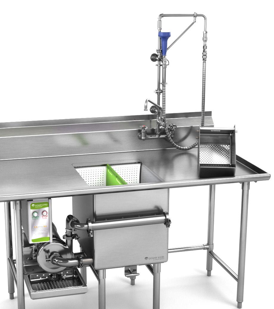 PP Intro Custom configurable two, three and four-bay systems with standard lengths available Individually divided washing bays allow you to wash a variety of fruits and vegetables at the same