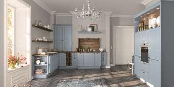 The new trend colour is ideal for kitchen units, and may also be used for bathroom furniture and in offices.