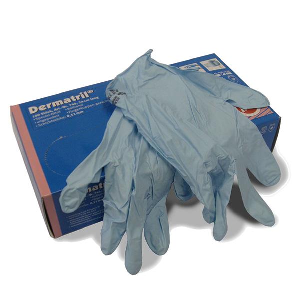 1. Gloves 1a. Latex gloves The dust free disposable latex gloves provide a close fit with excellent wearing comfort.