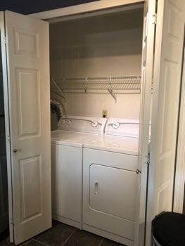 1. Location Kitchen closet Laundry 2. Condition Ceiling and walls are in good condition overall.