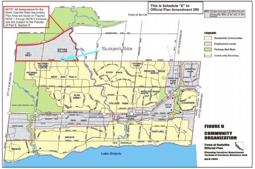 14 5.5 North Oakville West Secondary Plan There are two Official Plans operating concurrently in Oakville: Livable Oakville (covering the lands south of Dundas and north of Highway 407); and the