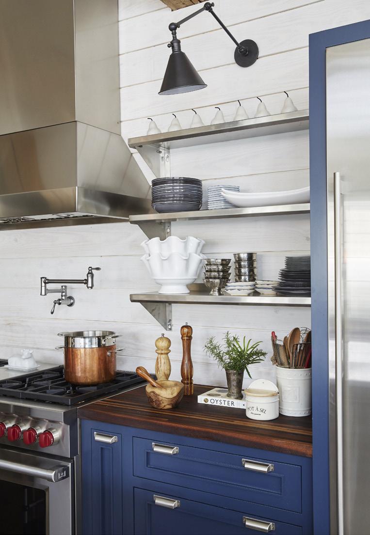 Opposite: The kitchen finishes, fixtures, and layout reflect the owners culinary roots.
