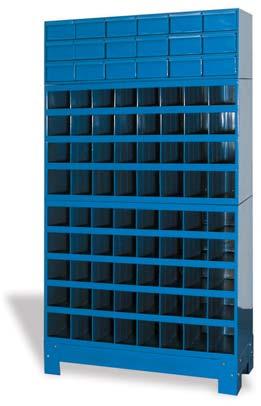 56-1/8" Cabinet 40 Bin Compartment Cabinet Short Bin Base Modular Hardware Kit 16