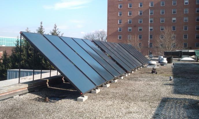 University of Maryland Ellicott Dining Hall - Solar Water Heating (Commissioned April 2010) College Park, MD Customer: Johnson Controls Incorporated SES designed and integrated a solar water heating