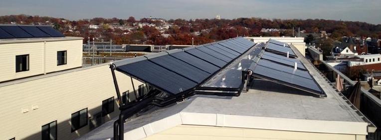 Three Tree Flats: Multifamily Housing: Solar Water Heating (Commissioned September 2013) 3910 Georgia Avenue, NW Panel Count: 44 Apricus AP-30 Washington, DC Storage: