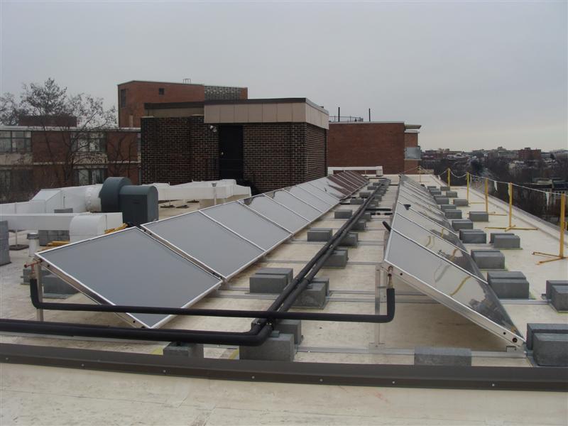 Shoreham North: Multifamily Housing: Solar Water Heating (Commissioned February 2013) 2501 Calvert Street, NW Panel Count: 26 Schuco C220 Washington, DC Storage: 1500 gal unpressurized Customer: