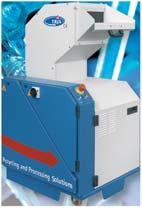 Granulator 1. Short cleaning time: 30 to 60mins cleaning procedure has been shorten to 10mins.
