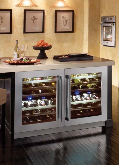 Under-Counter Refrigeration COMMON FEATURES SOFTCLOSE DOORS AND DRAWERS The innovative hinge and advanced slide provide a new level of luxury with a gentle, automatic close.