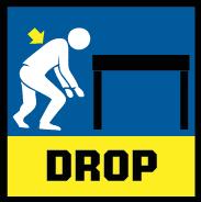 EARTHQUAKE DURING AN EARTHQUAKE, IF YOU ARE INSIDE: DROP down on the floor. Take COVER under a sturdy desk, table or other furniture.